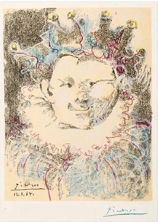 PABLO PICASSO -  LE BUFFON - FULL COLOR LITHOGRAPH - IN THE STYLE OF (1 of 11)