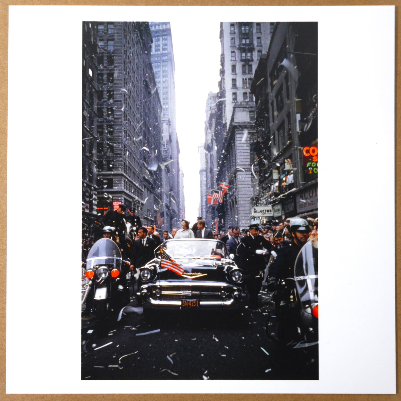 ESTATE STAMPED CORNELL CAPA - JOHN F. KENNEDY CAMPAIGNING, NEW YORK CITY, 1960 - LTD 6"x6" MAGNUM (1 of 1)