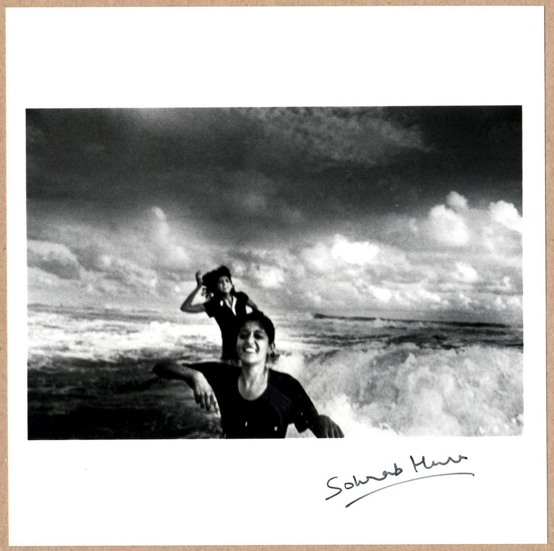 SIGNED - SOHRAB HURA - ANI AND SUNEIRA IN VARKALA, KERALA, INDIA - 6"x 6" MAGNUM ARCHIVAL PRINT. (1 of 2)