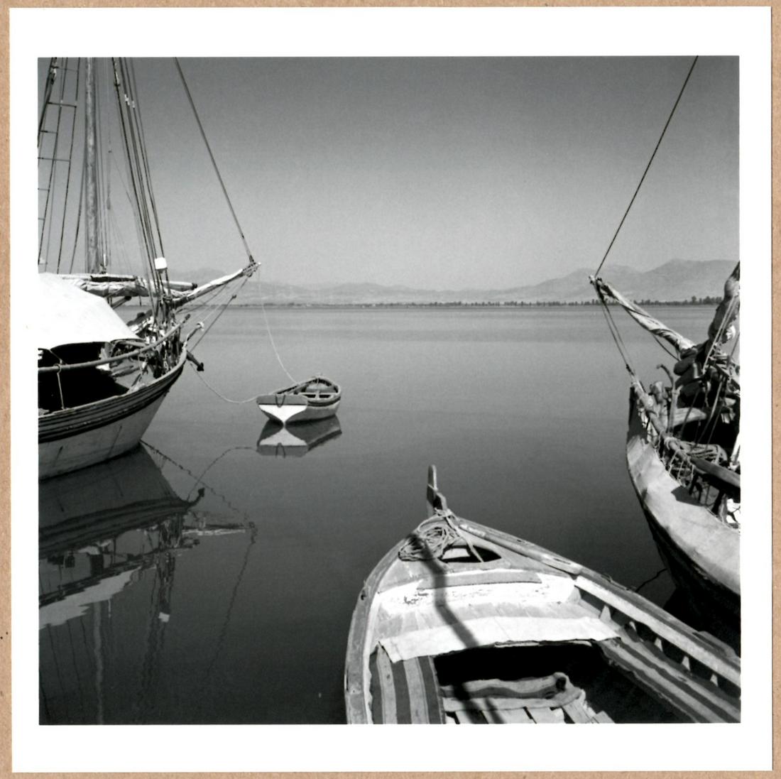 ESTATE STAMPED - HERBERT LIST - MOORED BOATS LTD 6" x 6" MAGNUM ARCHIVAL PRINT.: Description: 6"x 6" limited edition Fuji Crystal Archival Matte paper print. Image size is 5.5" on the longest side and the paper size is 6" x 6". The Print is ESTATE STAMPED on the verso.Condition: B