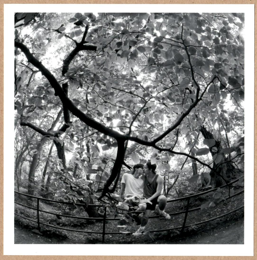 SIGNED - BRUCE DAVIDSON - KISSING IN THE RAMBLE IN CENTRAL PARK LTD 6" x 6" RARE 2014 MAGNUM: Bruce Davidson 6"x 6" limited edition Fuji Crystal Archival Matte paper print titled "USA. New York City, 1992. Kissing in the ramble in Central Park" Image size is 5.5" x 5.5" and the paper size is 6