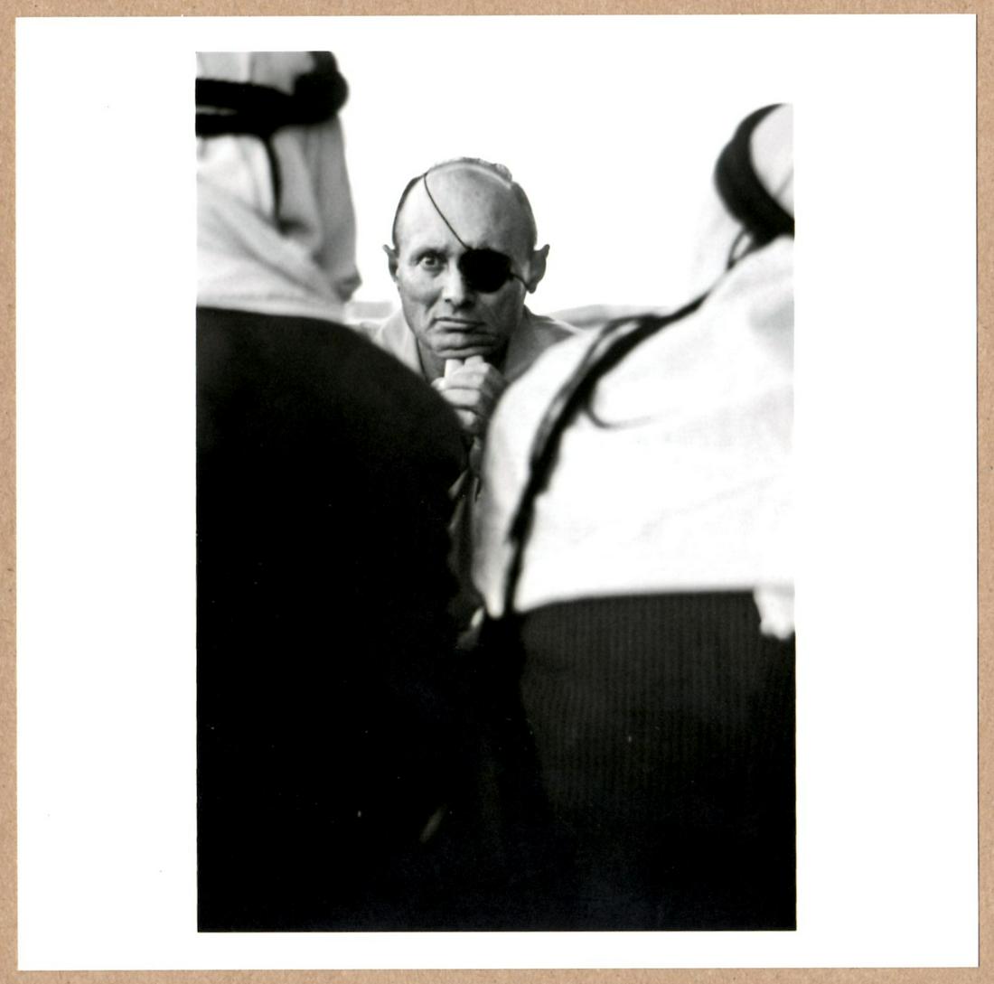 SIGNED - MICHA BAR-AM - MOSHE DAYAN, KALANDIA,WEST BANK 1967 6"x6" MAGNUM PRINT. (1 of 2)