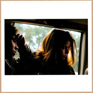SIGNED - PETER VAN AGTMAEL - HITCHHIKERS, MOBILE, ALABAMA, 2010 6" x 6" MAGNUM PRINT.: Description: 6"x 6" limited edition Fuji Crystal Archival Matte paper print. Image size is 5.5" on the longest side and the paper size is 6" x 6". The Print is SIGNED by Peter Van Agtmael on the verso