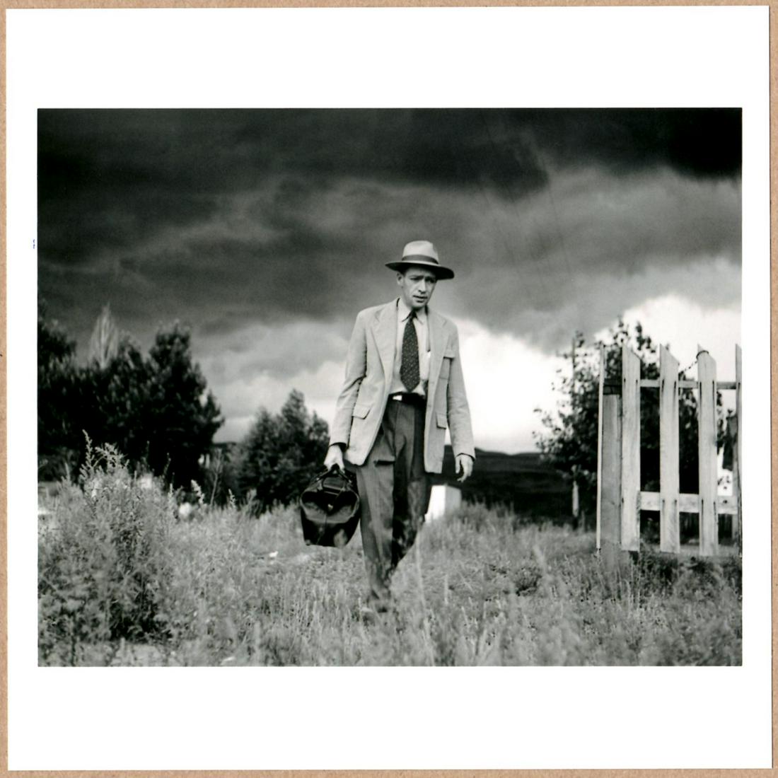 ESTATE STAMPED - W. EUGENE SMITH - COUNTY DOCTOR, 1946 6" x 6" MAGNUM PRINT.: Description: 6"x 6" limited edition Fuji Crystal Archival Matte paper print. Image size is 5.5" on the longest side and the paper size is 6" x 6". The Print is ESTATE STAMPED on the verso.Condition: B