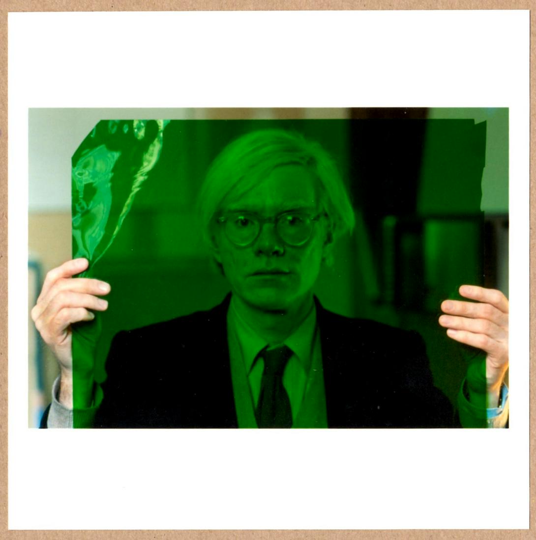 SIGNED - THOMAS HOEPKER - ANDY WARHOL IN HIS "FACTORY" AT UNION SQUARE, NEW YORK, 1981 6" X 6" (1 of 2)