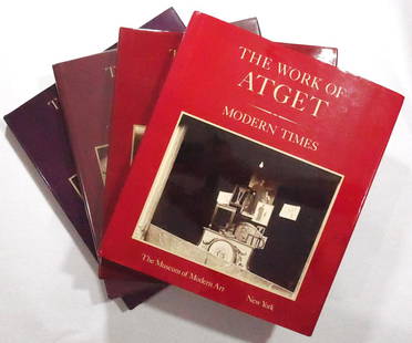 Szarkowski, John & Maria Morris Hambourg (Eugene Atget) ; The Work of Atget: [4 VOLUME SET -: New York: The Museum of Modern Art, 1981-1985. 4 Volumes. All Hardcover books in pictorial dust jackets. Four volumes offering a comprehensive look at the Atget's extensive body of work. 475 plates wi