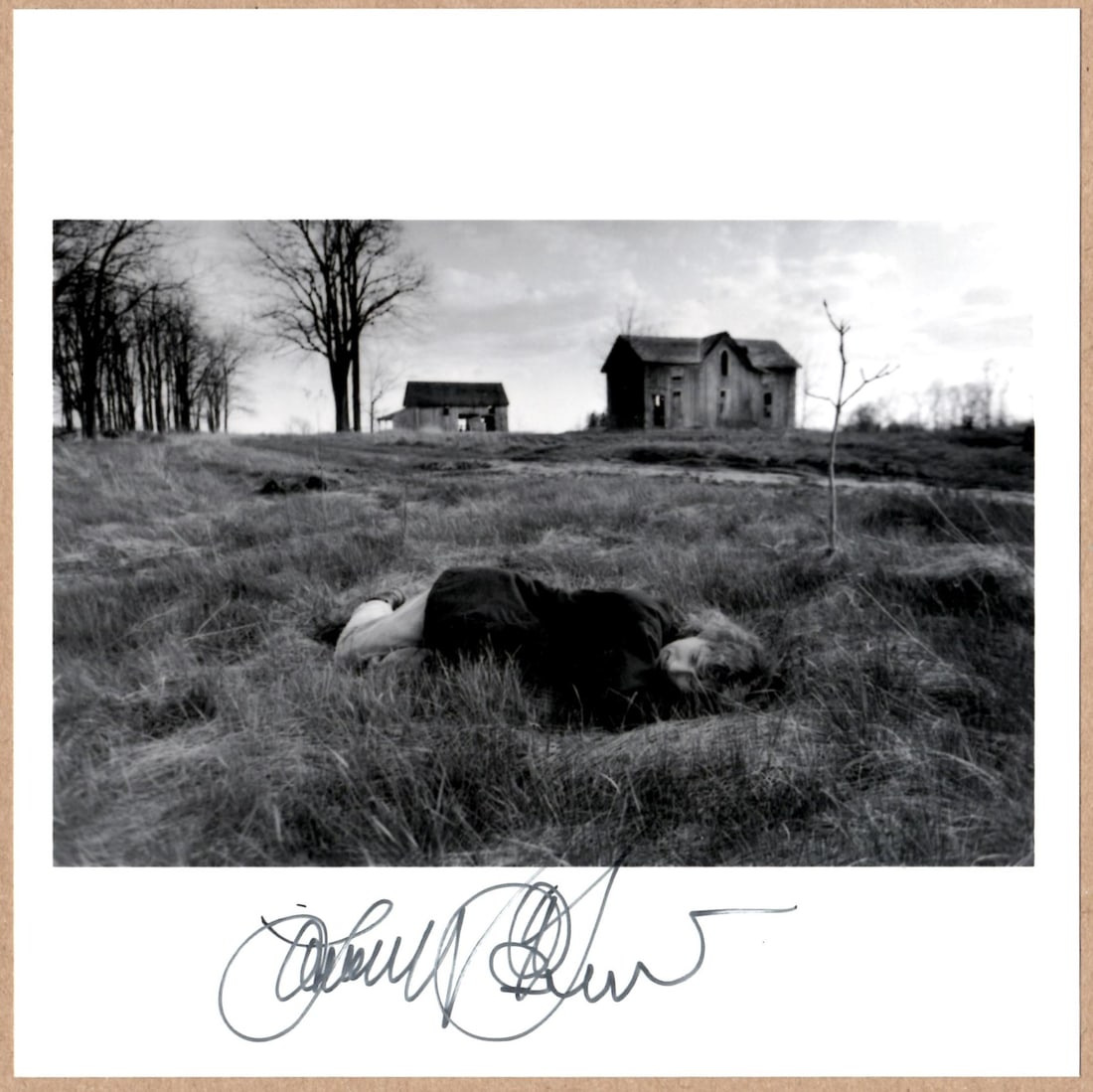 SIGNED - LARRY TOWELL - MY WIFE, ANN, RESTING - 6"x 6" MAGNUM PRINT.: Description: 6"x 6" limited edition Fuji Crystal Archival Matte paper print. Image size is 5.5" on the longest side and the paper size is 6" x 6". The Print is SIGNED by Larry Towell on the recto.Cond