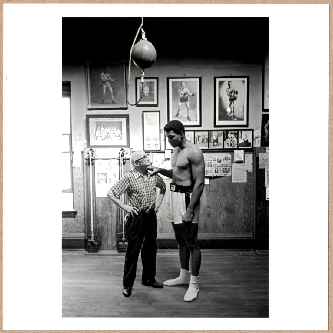 SIGNED - THOMAS HOEPKER - MUHAMMAD ALI & JOHNNY COULON, CHICAGO, 1966 6" x 6" MAGNUM PRINT. (1 of 2)