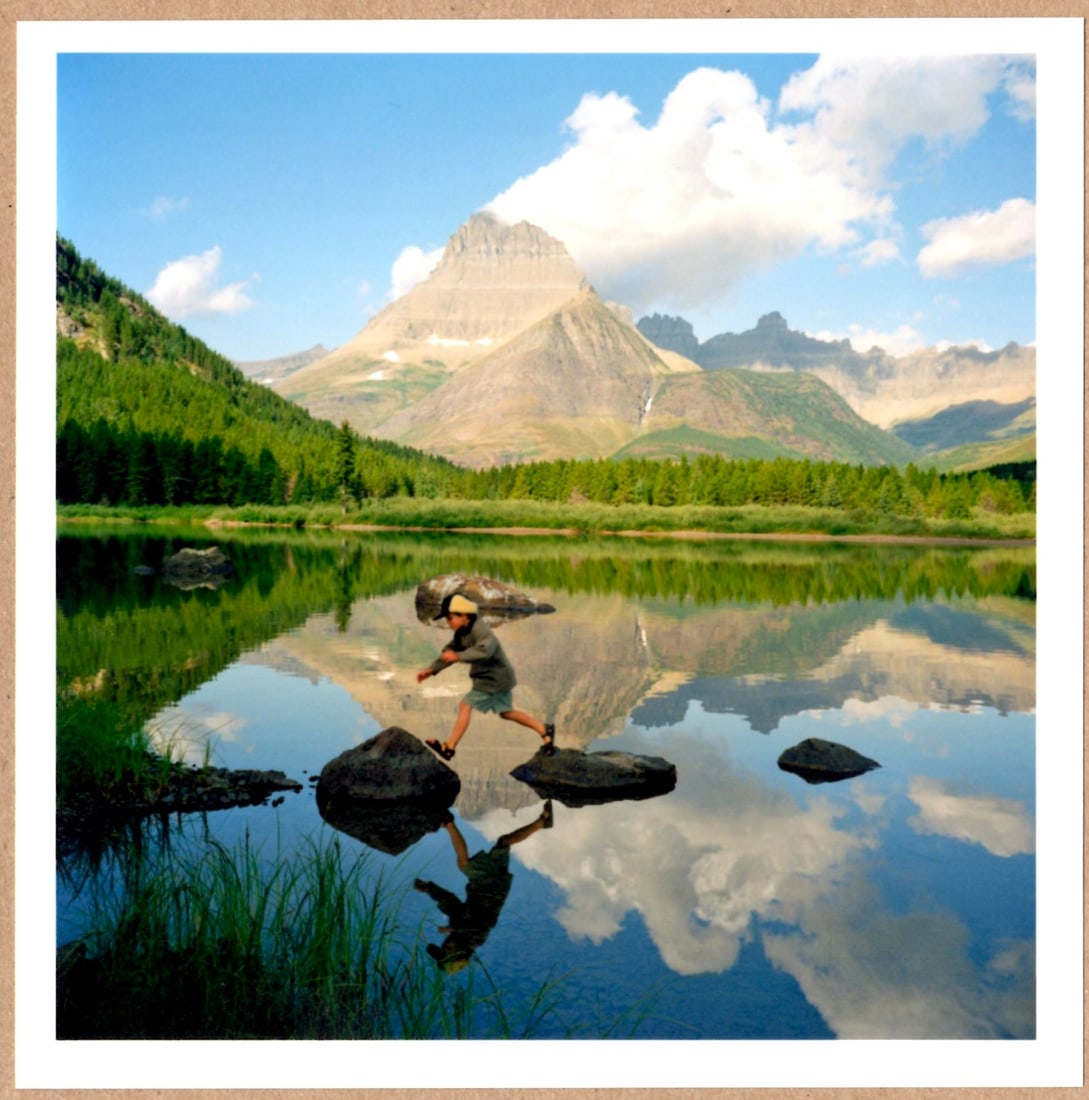 ESTATE STAMPED - PETER MARLOW - MONTANA, 2000 - 6" x 6" MAGNUM ARCHIVAL PRINT.: Description: 6"x 6" limited edition Fuji Crystal Archival Matte paper print. Image size is 5.5" on the longest side and the paper size is 6" x 6". The Print is ESTATE STAMPED on the verso.Condition: B