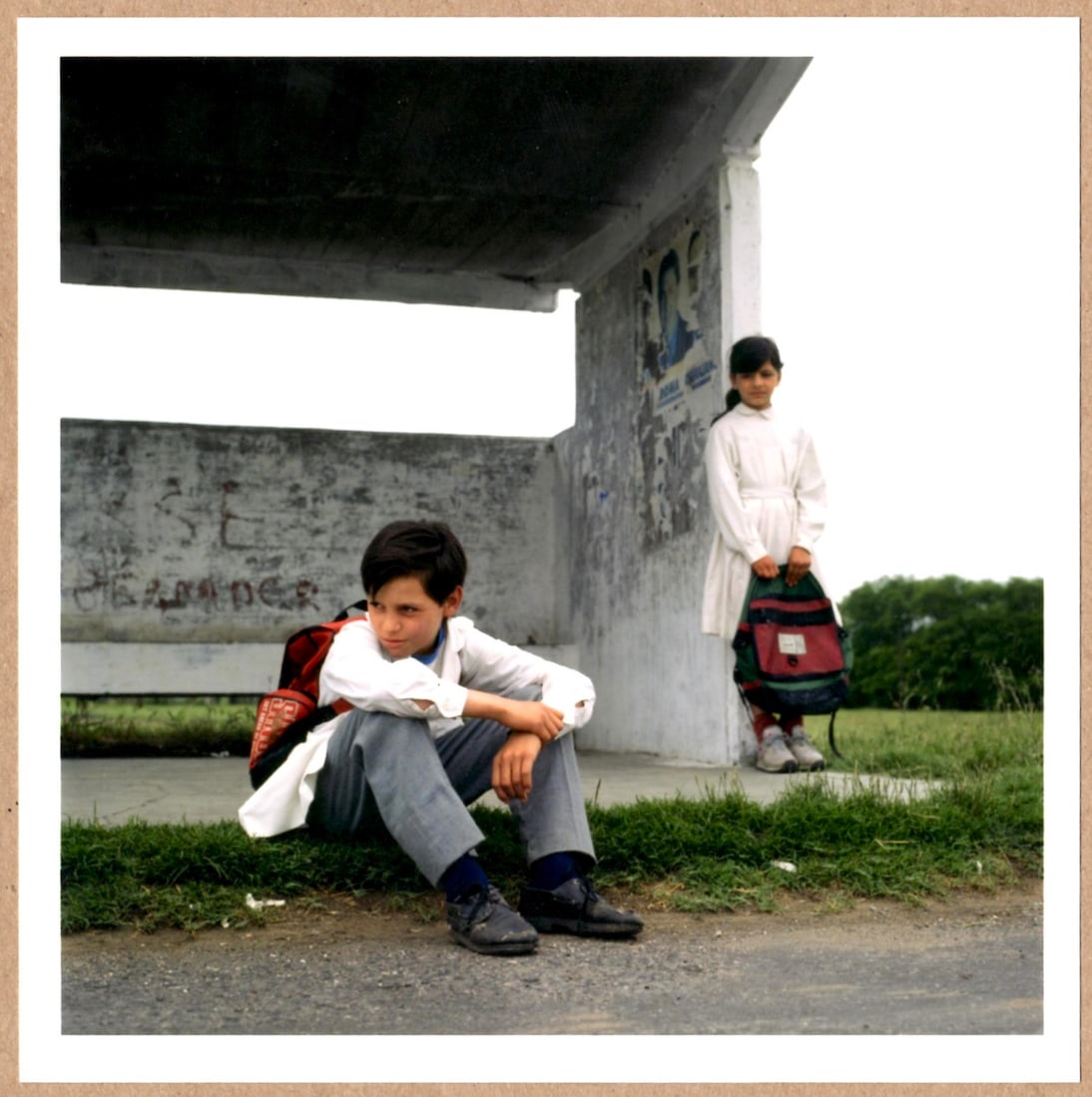 SIGNED - ALESSANDRA SANGUINETTI - BUS STOP, RARE 2014 LTD 6" x 6" MAGNUM ARCHIVAL PRINT.: Description: 6"x 6" limited edition Fuji Crystal Archival Matte paper print. Image size is 5.5" on the longest side and the paper size is 6" x 6". The Print is SIGNED by Alessandra Sanguinetti on the
