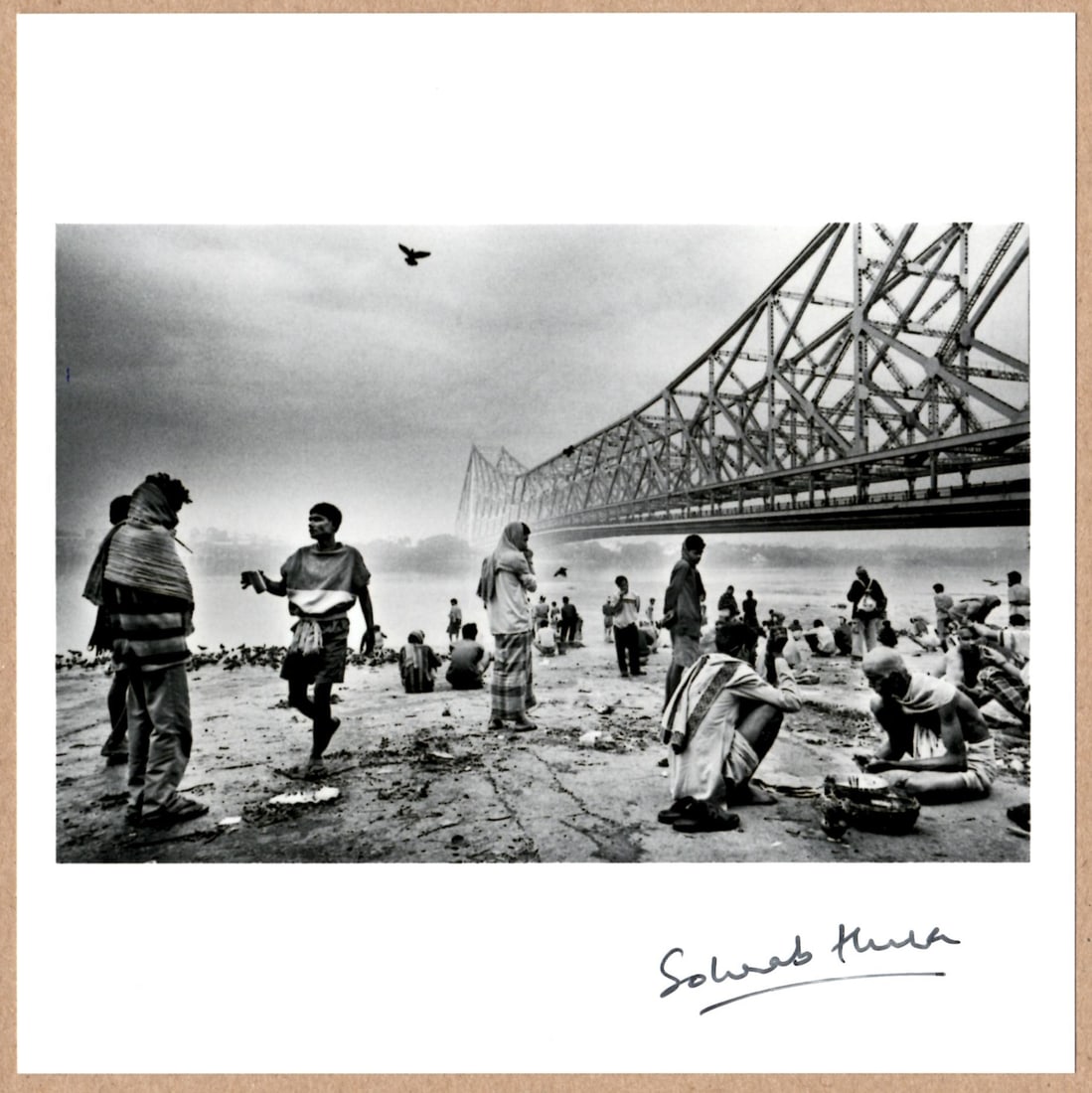 SIGNED - SOHRAB HURA - HOWRAH BRIDGE, INDIA- 6" x 6" MAGNUM ARCHIVAL PRINT. (1 of 2)