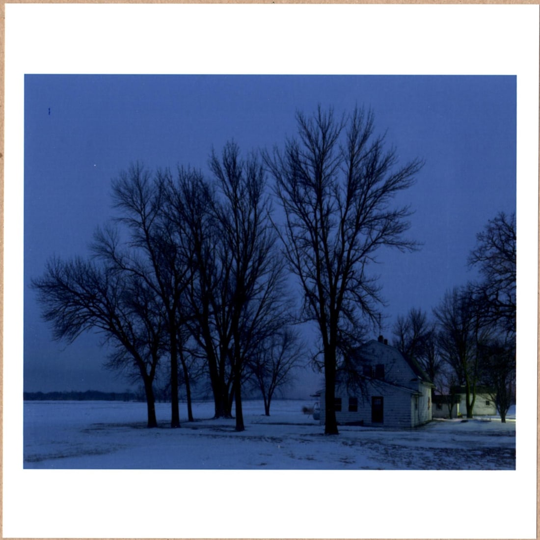 SIGNED - ALEC SOTH - FARMHOUSE, CAMBRIDGE, MINNESOTA. 2017 - LTD 6" x 6" MAGNUM ARCHIVAL PRINT.: Description: 6"x 6" limited edition Fuji Crystal Archival Matte paper print. Image size is 5.5" on the longest side and the paper size is 6" x 6". The Print is SIGNED by Alec Soth on the verso.Conditi