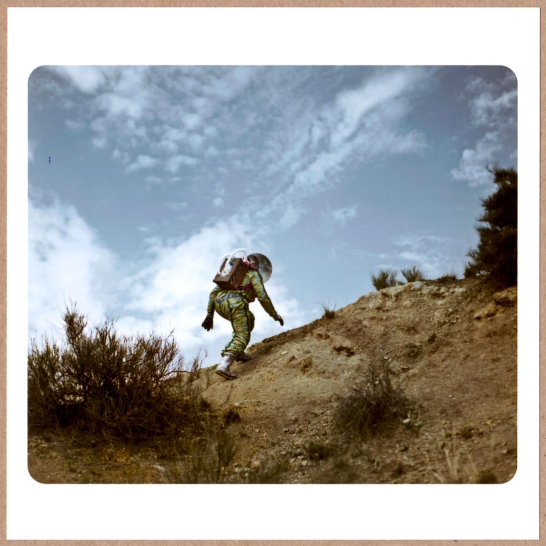 SIGNED - CRISTINA DE MIDDEL - AFRONAUTS 2012 - LTD 6" x 6" MAGNUM ARCHIVAL PRINT.: Description: 6"x 6" limited edition Fuji Crystal Archival Matte paper print. Image size is 5.5" on the longest side and the paper size is 6" x 6". The Print is SIGNED by Michael Cristina De Middel on 