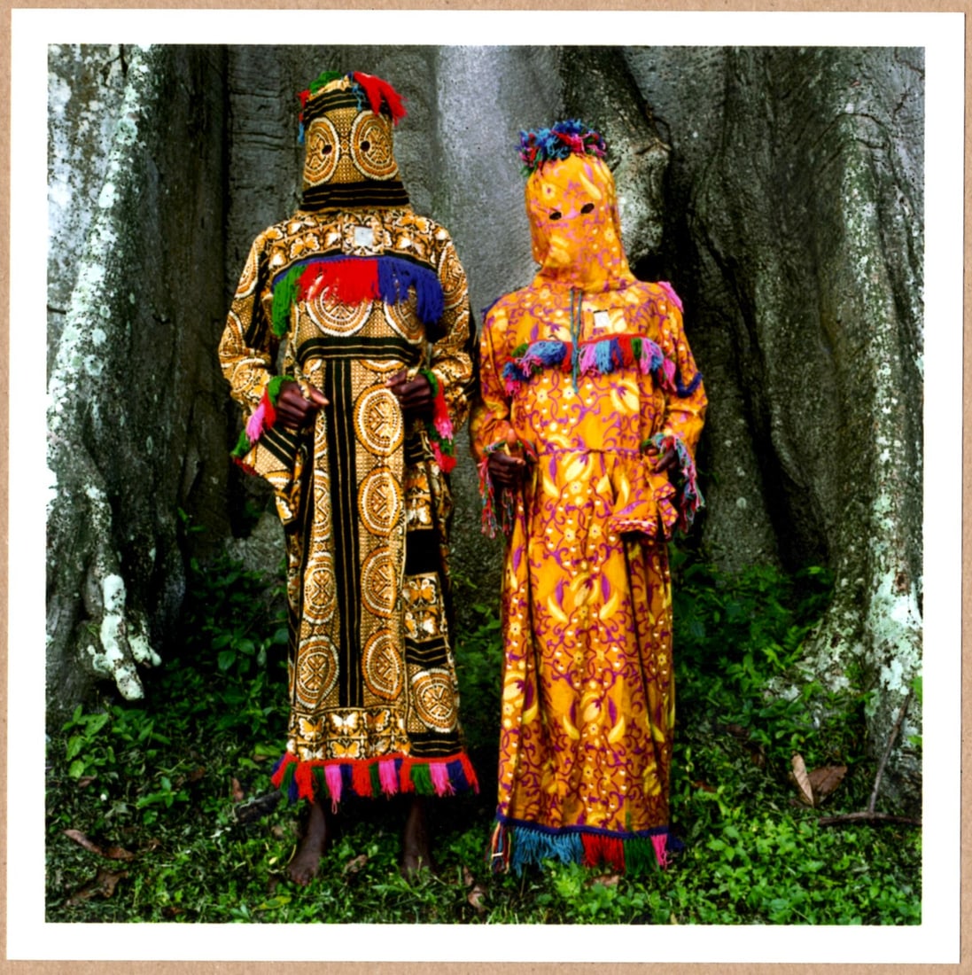 SIGNED PHYLLIS GALEMBO ANO WOMEN'S MASK MASQUERADE LTD 6" x 6" APERTURE PRINT. (1 of 2)