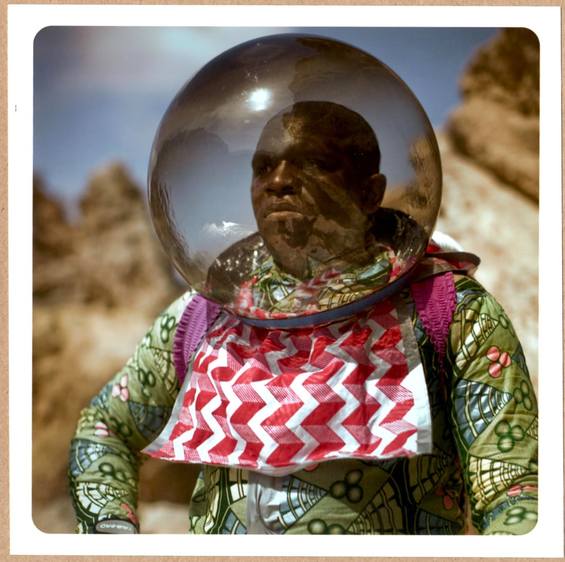SIGNED - CRISTINA DE MIDDEL - DHANA, AFRONAUTS, 2011 LTD 6" x 6" MAGNUM PRINT.: Description: 6"x 6" limited edition Fuji Crystal Archival Matte paper print. Image size is 5.5" on the longest side and the paper size is 6" x 6". The Print is SIGNED by Cristina de Middel on the vers