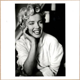 ESTATE STAMPED - BOB HENRIQUES - MARILYN MONROE DURING THE FILMING OF THE SEVEN-YEAR ITCH, 1958 LTD: Description: 6"x 6" limited edition Fuji Crystal Archival Matte paper print. Image size is 5.5" on the longest side and the paper size is 6" x 6". The Print is ESTATE STAMPED on the verso.Condition: B