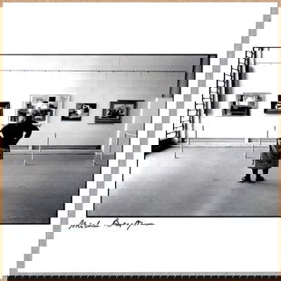 SIGNED - MICHA BAR-AM - CONTEMPLETING MODERN ART, PABLO PICASSO EXHIBIT, TEL AVIV MUSEUM OF ART,: Description: 6"x 6" limited edition Fuji Crystal Archival Matte paper print. Image size is 5.5" on the longest side and the paper size is 6" x 6". The Print is SIGNED by Micha Bar-Am on the recto.Cond