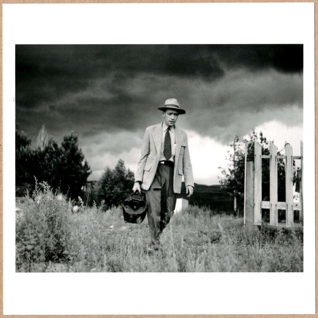 ESTATE STAMPED - W. EUGENE SMITH - COUNTY DOCTOR, 1946 6" x 6" MAGNUM PRINT.: Description: 6"x 6" limited edition Fuji Crystal Archival Matte paper print. Image size is 5.5" on the longest side and the paper size is 6" x 6". The Print is ESTATE STAMPED on the verso.Condition: B
