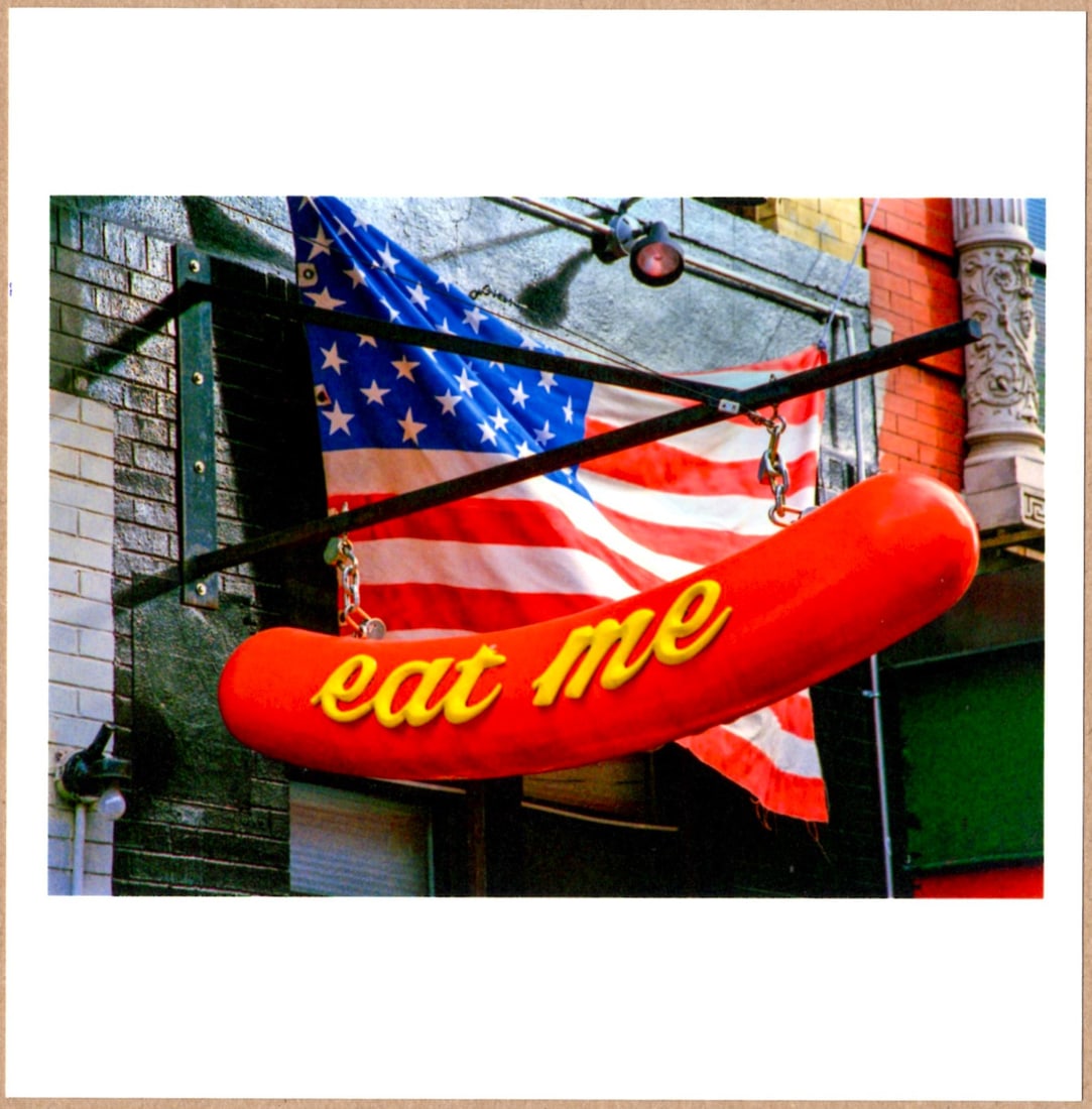 SIGNED - DAVID HURN - EAT ME - LTD 6" x 6" MAGNUM ARCHIVAL PRINT. (1 of 2)