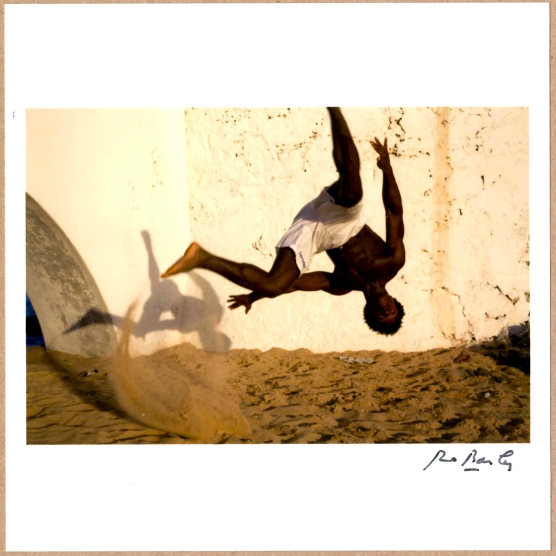 SIGNED - BRUNO BARBEY - CAPOEIRA PRACTICE, BAHIA, BRAZIL - LTD 6" x 6" MAGNUM ARCHIVAL PRINT. (1 of 2)