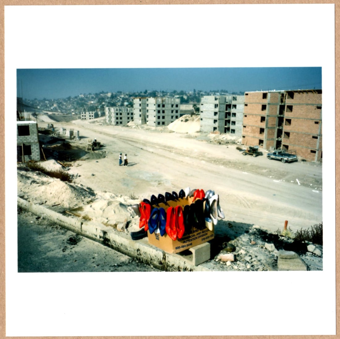 SIGNED - ALEX WEBB - BOX OF SHOES TIJUANA MEXICO LIMITED 6" x 6" MAGNUM PRINT. (1 of 2)