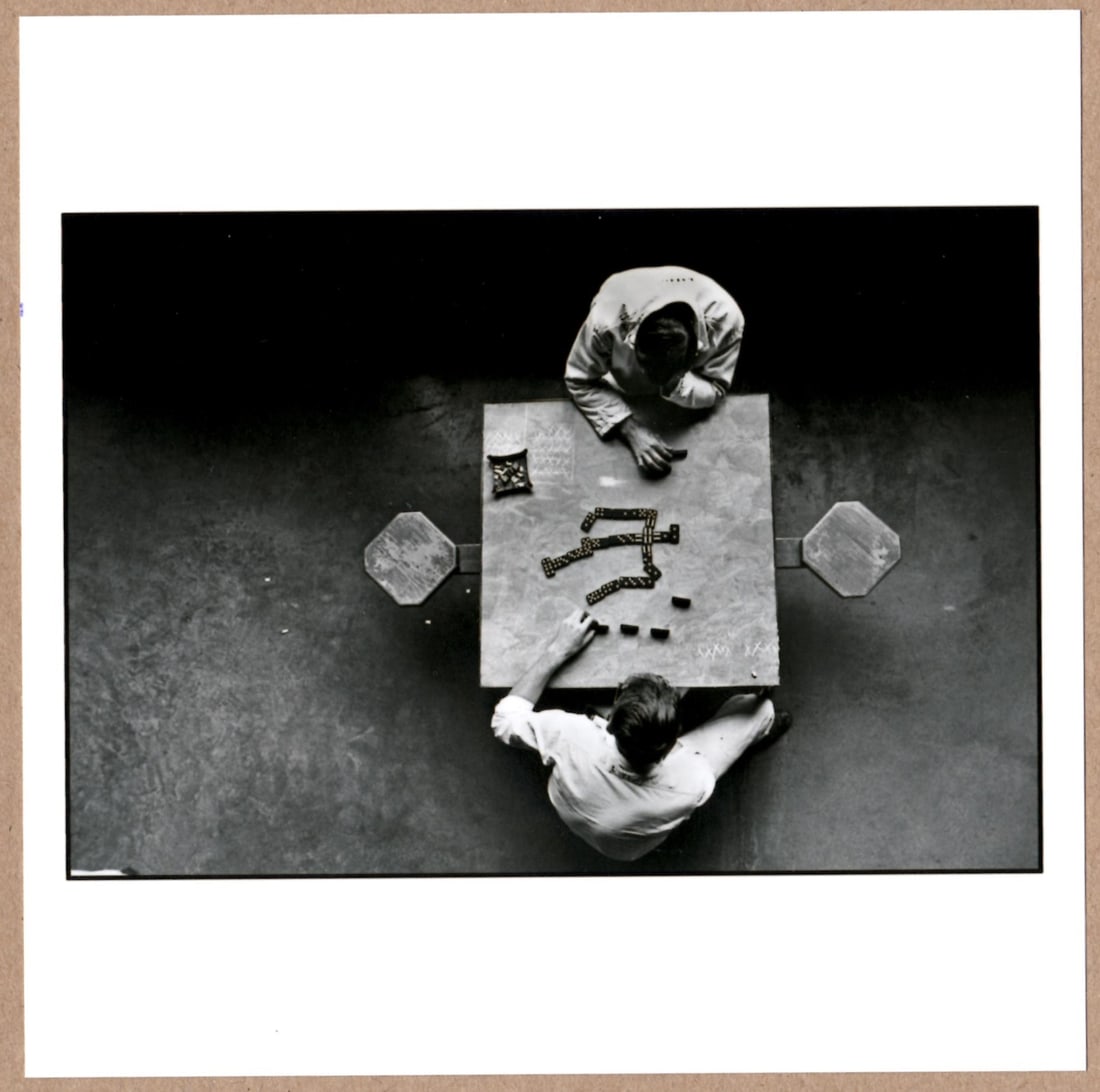 SIGNED - DANNY LYON - DOMINOES PLAYERS, 1968 FROM THE SERIES CONVERSATIONS WITH THE DEAD - LTD 6 x (1 of 2)