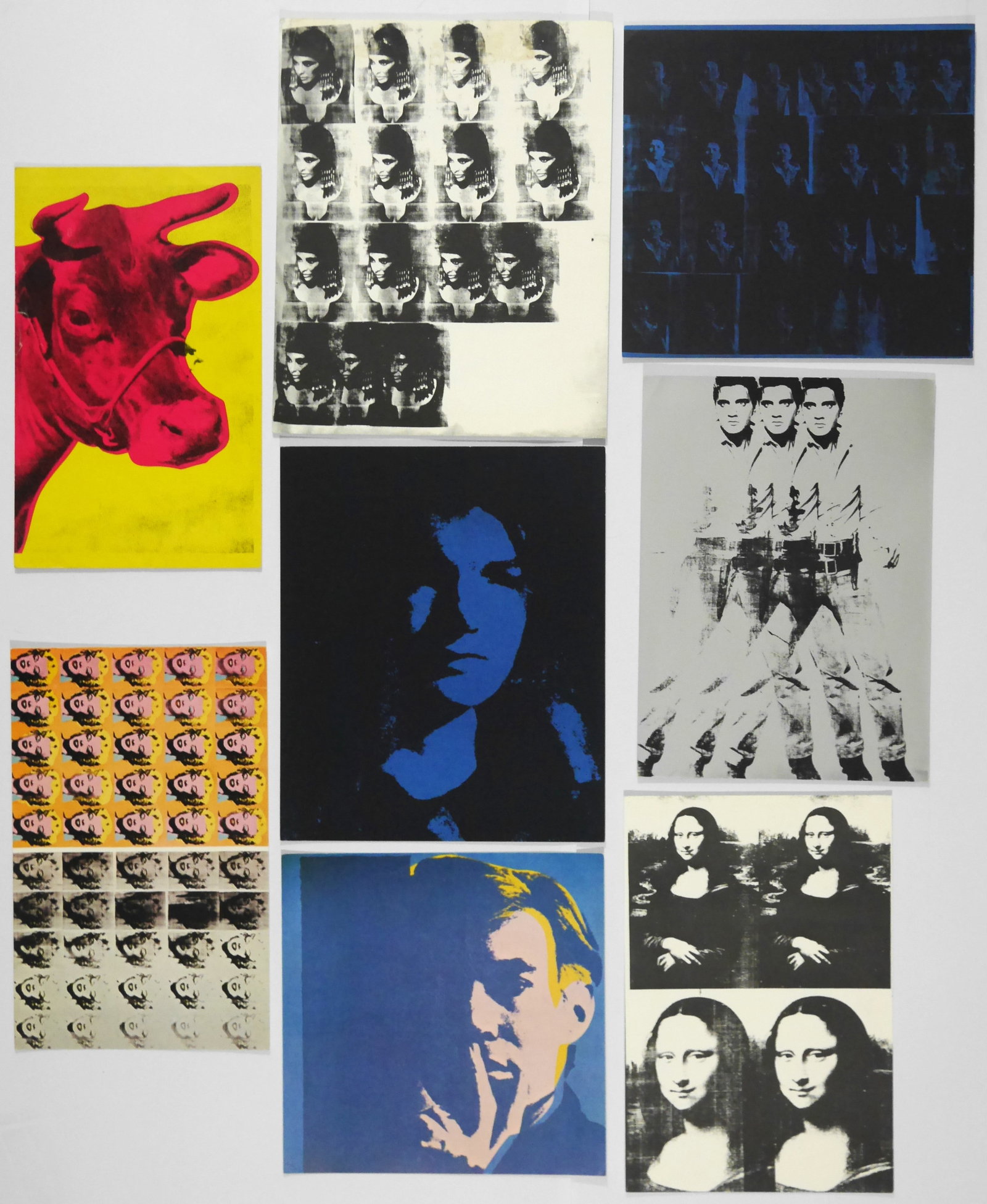 Warhol, Andy; Portraits [RARE 1970 MULTIPLES INC PORTFOLIO - LTD ED. 1200 COPIES]: New York and published by Multiples, Inc., New York for Marian Goodman Gallery; printed by Colorcraft Inc., 1970. First edition, 8 lithographic reproductions in transparent acetate cover. First and on