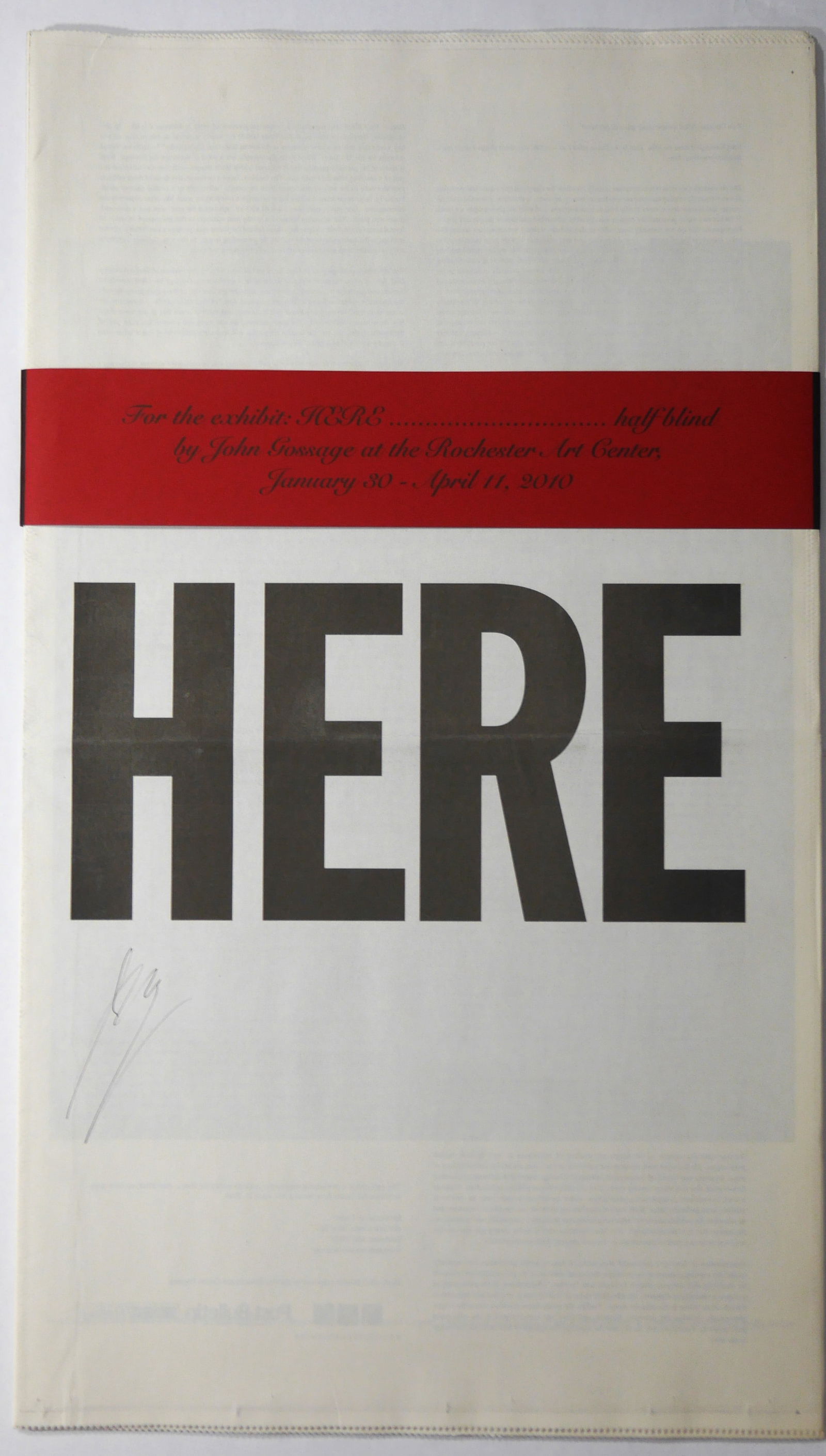 Gossage, John; Here  [SIGNED] (1 of 1)