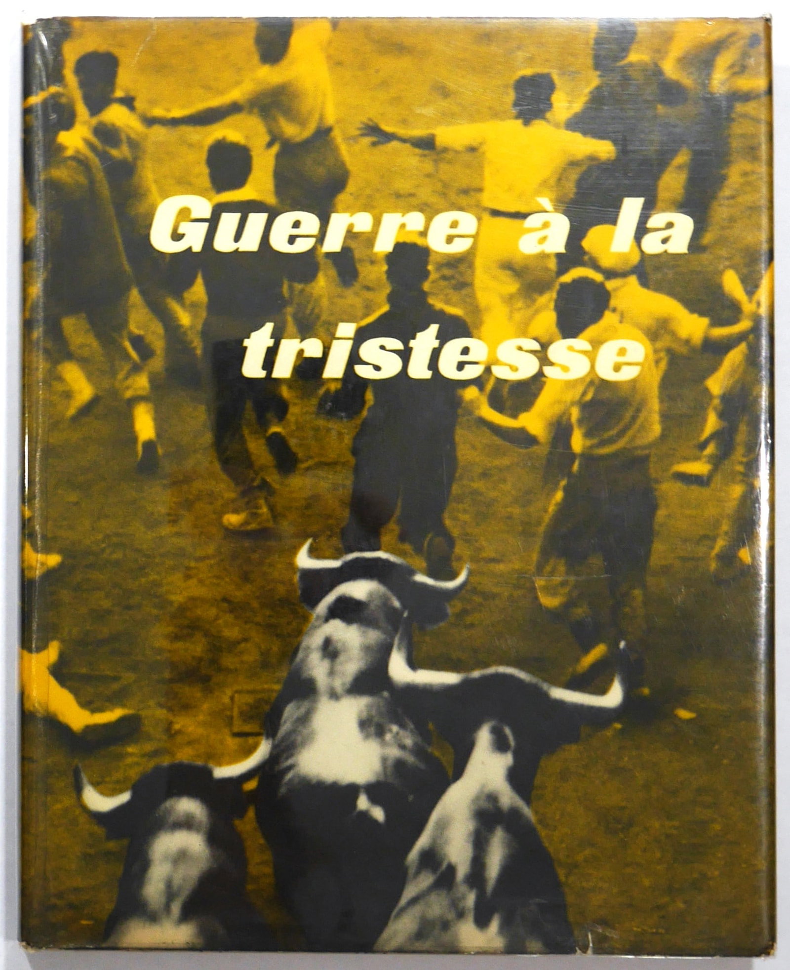 Guerre a la tristesse [SIGNED to FILM DIRECTOR ROBERTO ROSSELINI];Morath, Inga; Aubier, Dominique: SIGNED COPY Collection Neuf. Robert Delpire, Editeur, Paris, 1955. Hardcover in pictorial dust jacket. First French Edition, First Printing. 129 pages with numerous photographic images throughout. Tex