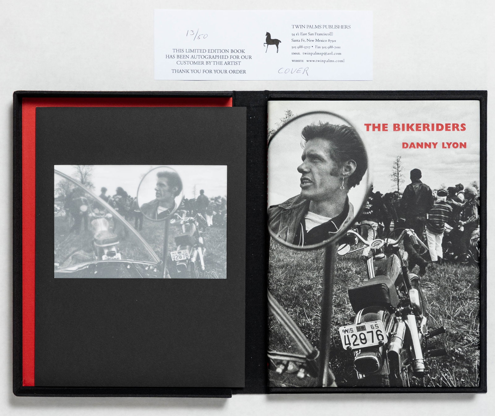 Lyon, Danny, The Bikeriders [SIGNED - 1998 RARE LTD ED #/50 IN CLAMSHELL CASE WITH SIGNED PRINT] (1 of 13)
