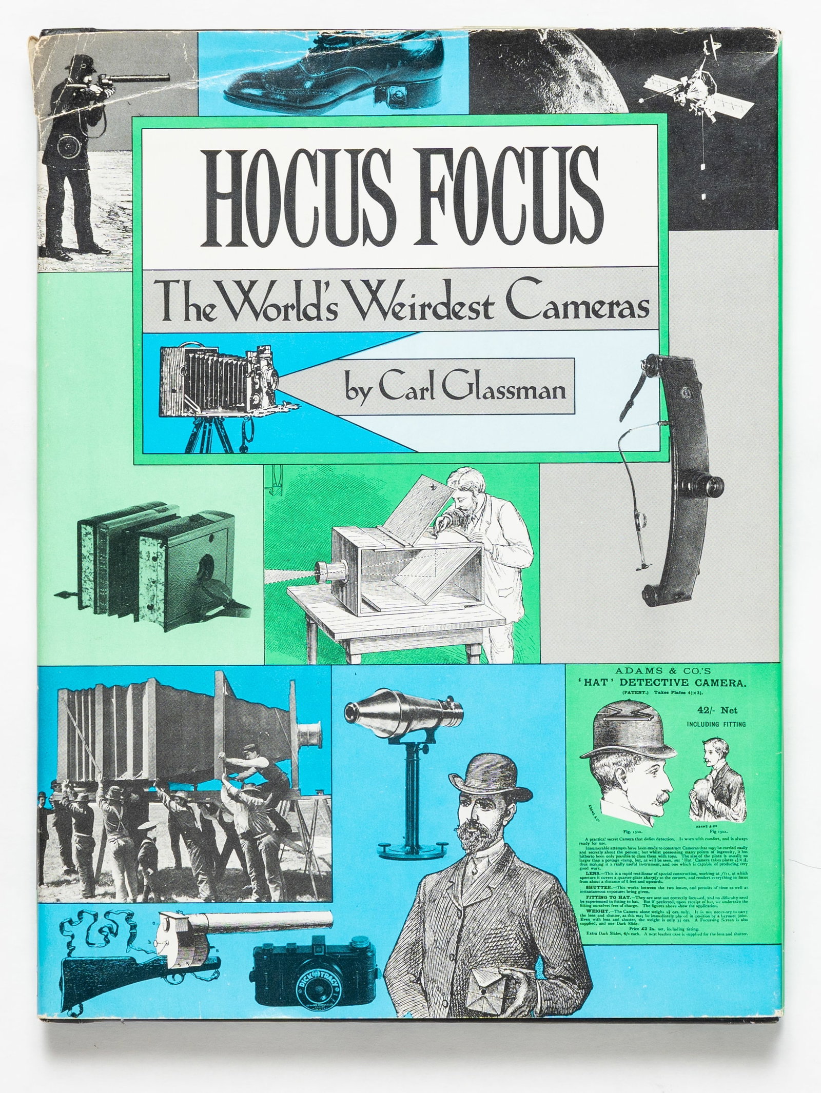 Glassman, Carl; Hocus Focus, The World's Wierdest Cameras: Franklin Watts, 1976. Hardcover in pictorial dust jacket. First Edition, First Printing (with numberline ending in 1). 10" x 7". 87 pages detailing the cleverist, strangest and wildest cameras on reco