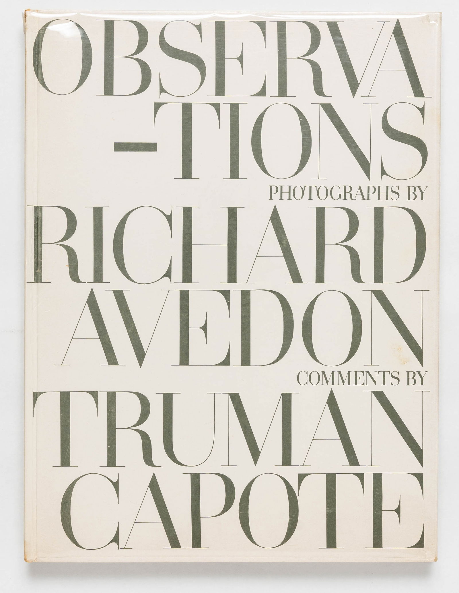 Avedon, Richard; Observations  [SIGNED - 1959 1ST ED WITH GLASSINE DUST JACKET & SLIPCASE - FINE] (1 of 12)