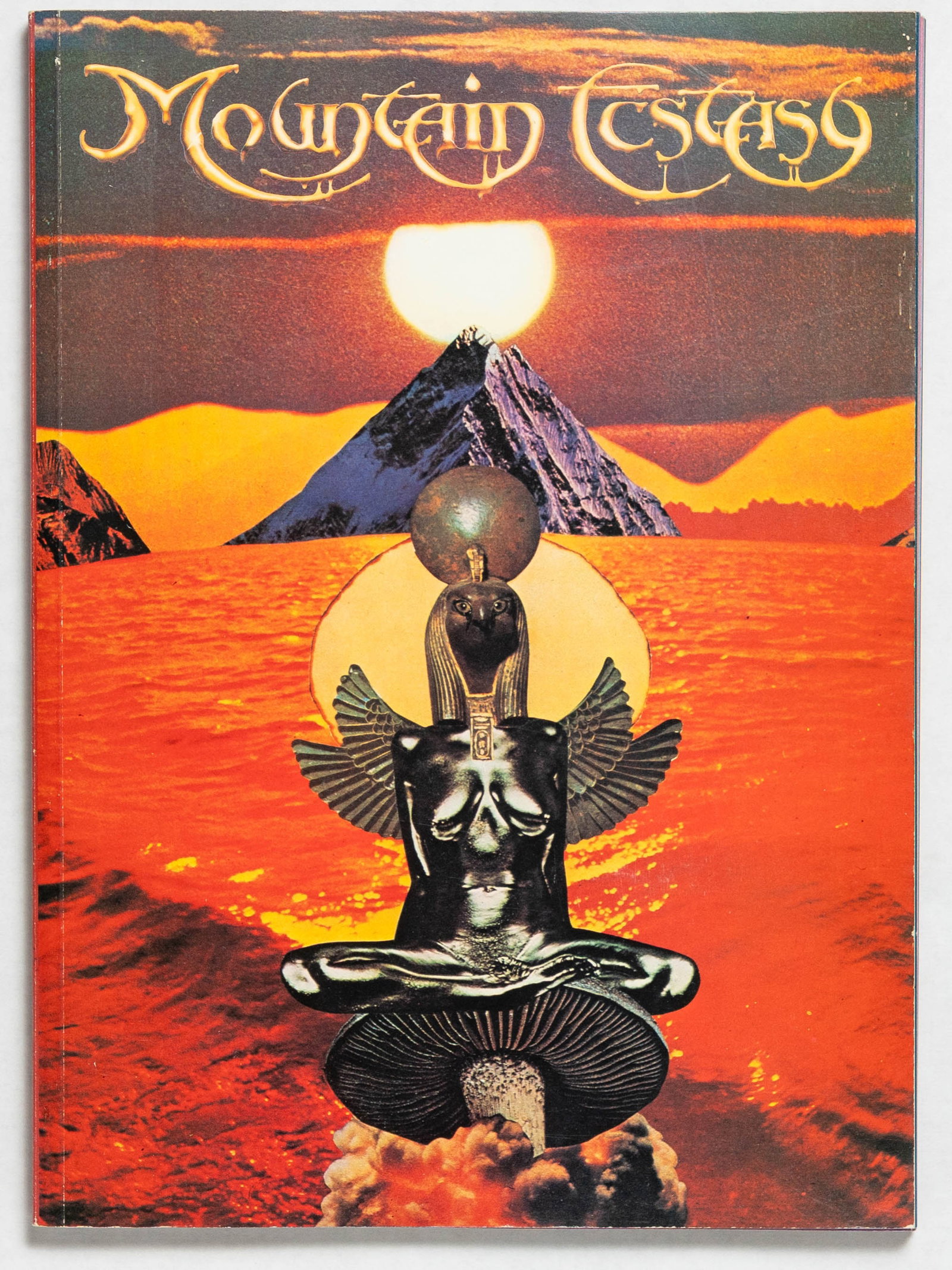 Slinger, Penny; Douglas, Nik - Mountain Ecstasy [RARE 1978 1ST EDITION - FINE COPY]: Dragon's Dream, Surrey, 1978. Softcover in illustrated wrappers. First Edition (stated: March 1978). Rare, Hard to Find vintage erotic photography and poetry book that, although designed as an antidot