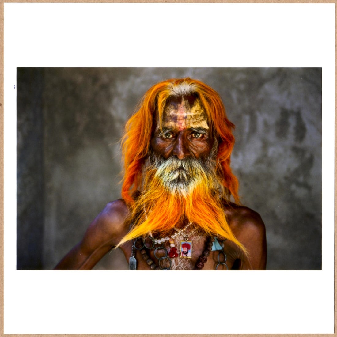 McCurry, Steve; SIGNED - RABARI TRIBAL ELDER, 2010 RAJASTHAN INDIA 6" x 6" PHOTOGRAPH (1 of 2)