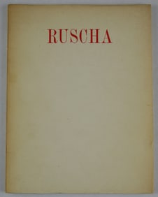 Edward Ruscha [RARE - 1970 ALEXANDRE IOLAS EXHIBITION CATALOGUE]