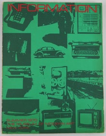 McShine, Kynaston;  Information [1ST EDITION & 1ST PRINTING - NICE COPY]