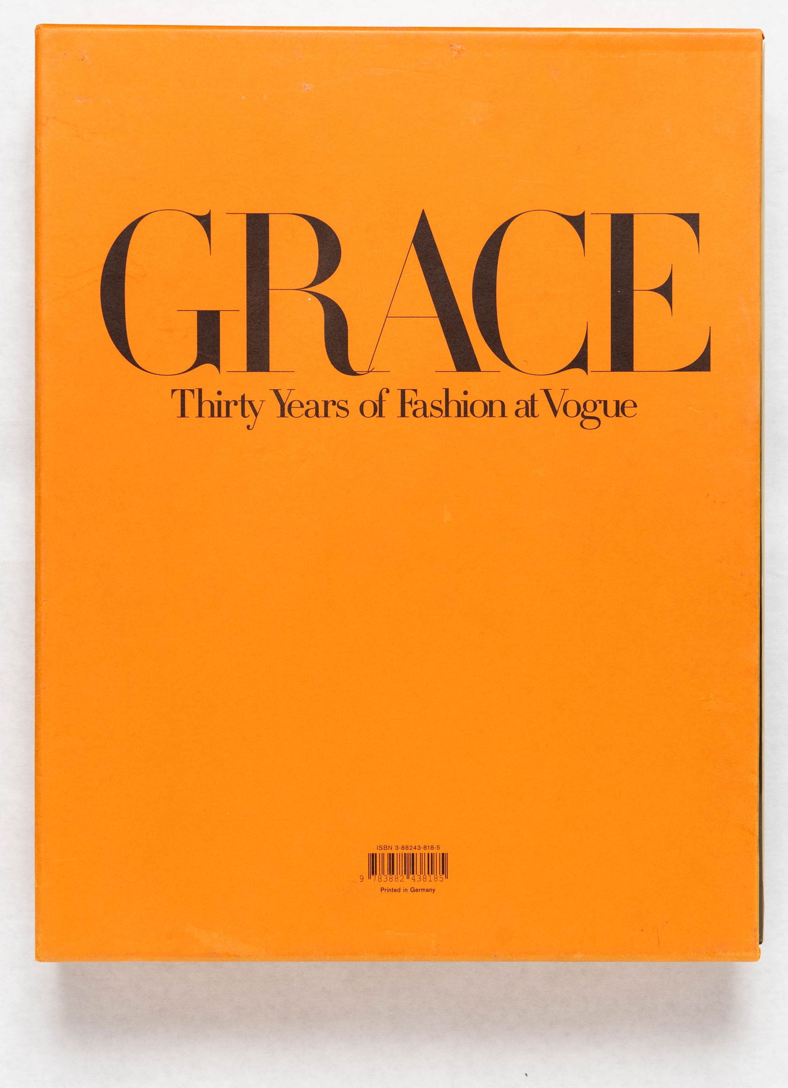 Coddington, Grace;  Grace: Thirty Years of Fashion  [SIGNED - 2002 1ST EDITON IN SLIPCASE - FINE (1 of 12)