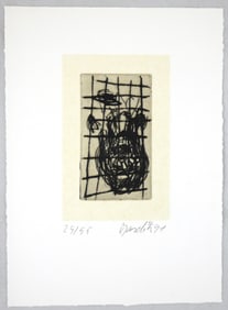 Georg Baselitz, Catalogue Raisonne [SIGNED - 1990 LTD ED WITH SIGNED ETCHING #29/55 - FINE]