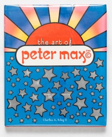 Max, Peter (SIGNED WITH ORIGINAL 2-PAGE DRAWING); The Art of Peter Max [2002 1ST ED}