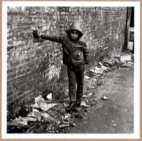 SIGNED - BRUCE DAVIDSON - EAST 100TH STREET LTD 6" x 6" PHOTOGRAPH