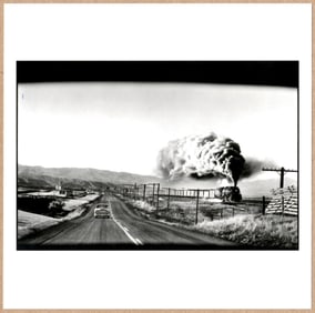 STAMP SIGNED - ELLIOTT ERWITT - WYOMING, USA 1954 LTD 6" x 6" PHOTOGRAPH
