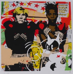 McFly, Marly [SIGNED] Heavyweights - Andy Warhol and Jean-Michel Basquiat Boxers Poster [14x14 Inch]