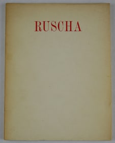Edward Ruscha [RARE - 1970 ALEXANDRE IOLAS EXHIBITION CATALOGUE]