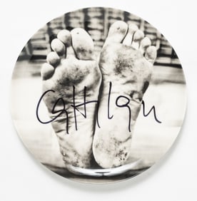 Maurizio Cattelan, Father, 2021 [HAND-SIGNED LTD ED #/20 FINE BONE CHINA PLATE 10.5"]
