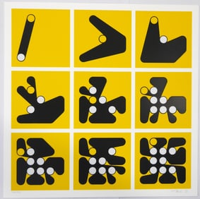 Cherniak, Dmitri [SIGNED]; "Ringers #962: The LACMA Iterations", 2023 LTD ED silk screen print