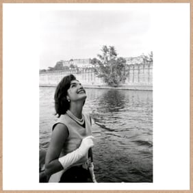 ESTATE STAMPED - MARILYN SILVERSTONE JACQUELINE KENNEDY INDIA 1962 6"x 6" MAGNUM PRINT