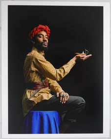 Erizku, Awol; Boy with Red Turban, 2014 [SIGNED 8" X 10" LTD ED 1/70 ARCHIVAL PIGMENT PRINT]