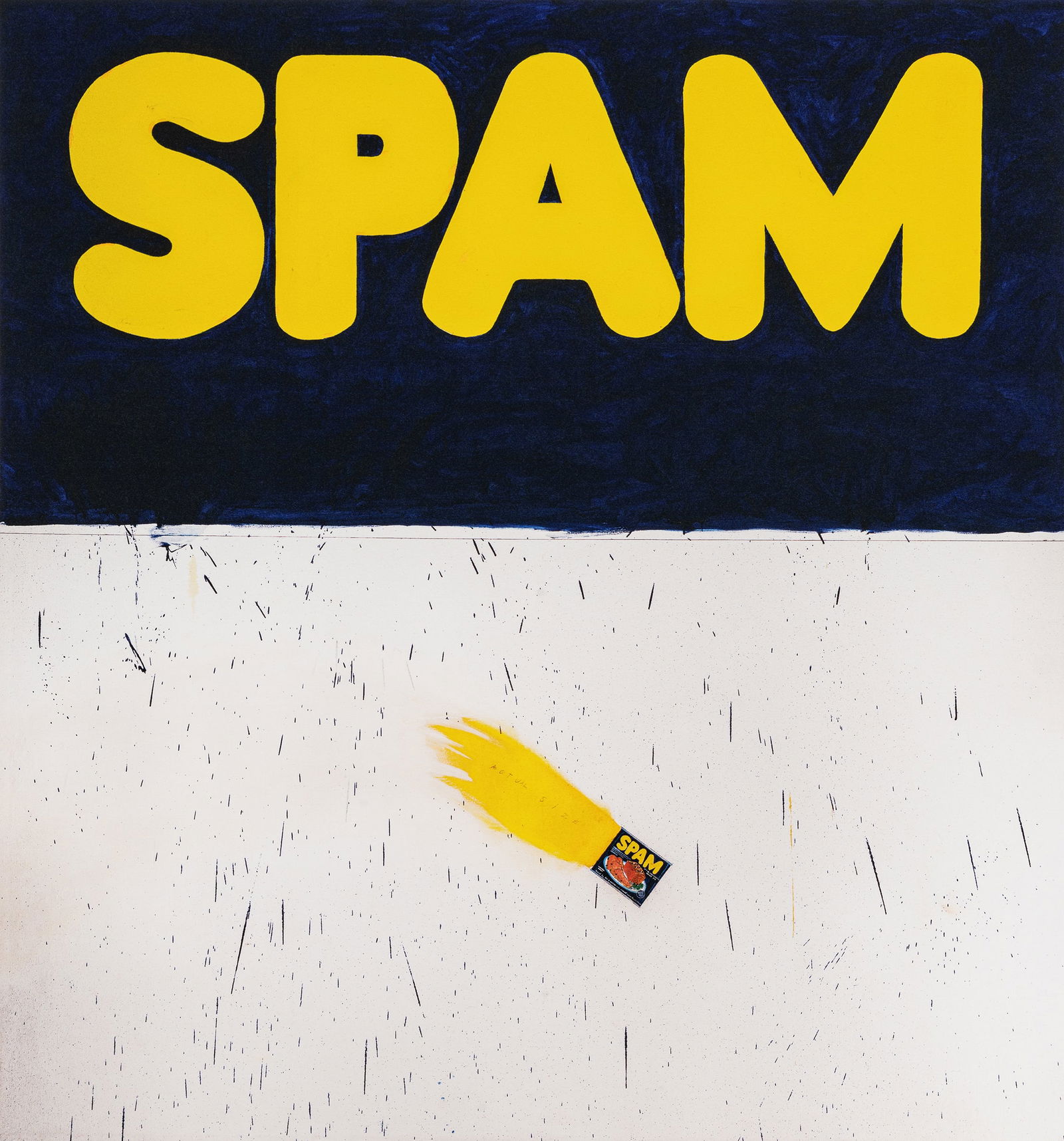 Ruscha, Ed; SPAM Actual Size [LIMITED EDITION 24 x 26 inch silkscreen print] (1 of 1)