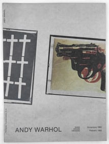 Warhol, Andy;  Guns, Knives, Crosses [RARE 1982 EXHIBITION MULTIPLE/PROMOTIONAL FOLDER W/ INSERTS]