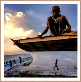 SIGNED - CHRISTOPHER MICHAEL BROWN - GOMA AIRPORT, CONGO - LTD 6" x 6" MAGNUM ARCHIVAL PRINT